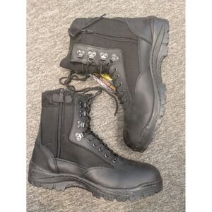 NEW Voodoo Tactical Boots Men's 12 Black 9" Side Zip Thinsulate Leather